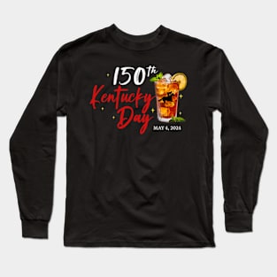 150th Derby Day Funny Horse Racing, Kentucky Day Long Sleeve T-Shirt